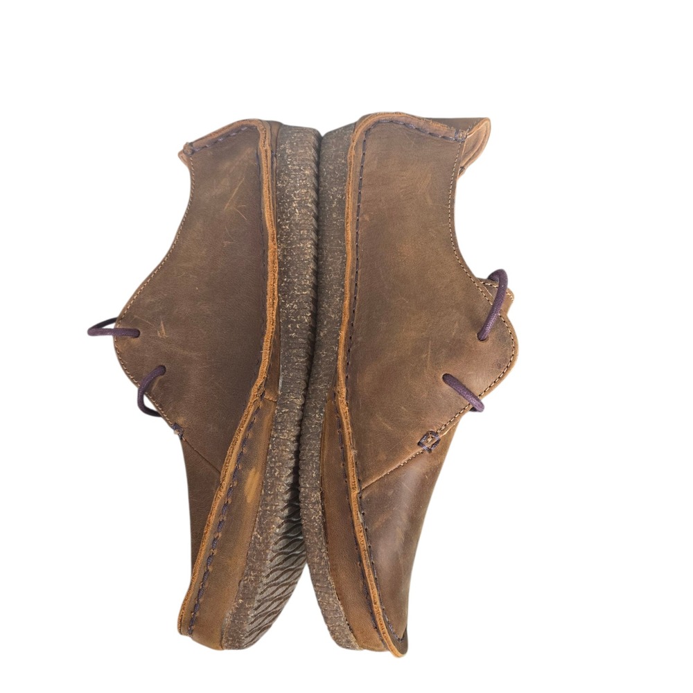 Clarks Janey Mae Oxford Lace Up Brown Leather Shoes Casual Comfort Womens 8.5 M - Picture 6 of 16